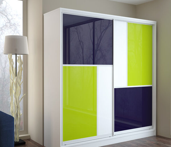 Шкафы с цветным стеклом