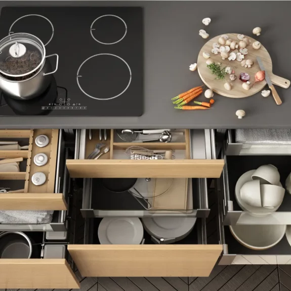 Как организовать хранение на кухне: секреты порядка в шкафах